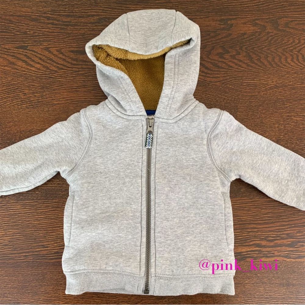 Carter’s Fuzzy-Lined Grey Hoodie